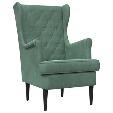 Fauteuil Zeegroen Fluweel