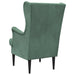 Fauteuil Zeegroen Fluweel