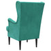 Fauteuil Turquoise Fluweel