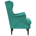 Fauteuil Turquoise Fluweel