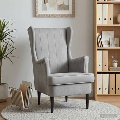 Fauteuil Lichtgrijs Fluweel