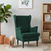 Fauteuil Donkergroen Fluweel