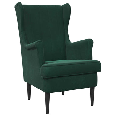 Fauteuil Donkergroen Fluweel