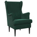 Fauteuil Donkergroen Fluweel
