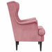 Fauteuil Roze Fluweel