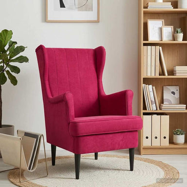 Fauteuil Wijnrood Fluweel