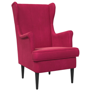 Fauteuil Wijnrood Fluweel