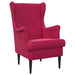 Fauteuil Wijnrood Fluweel