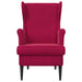 Fauteuil Wijnrood Fluweel