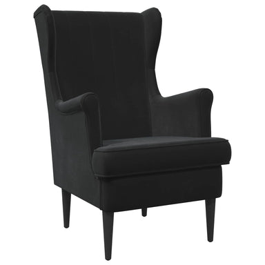 Fauteuil Zwart Fluweel