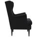 Fauteuil Zwart Fluweel