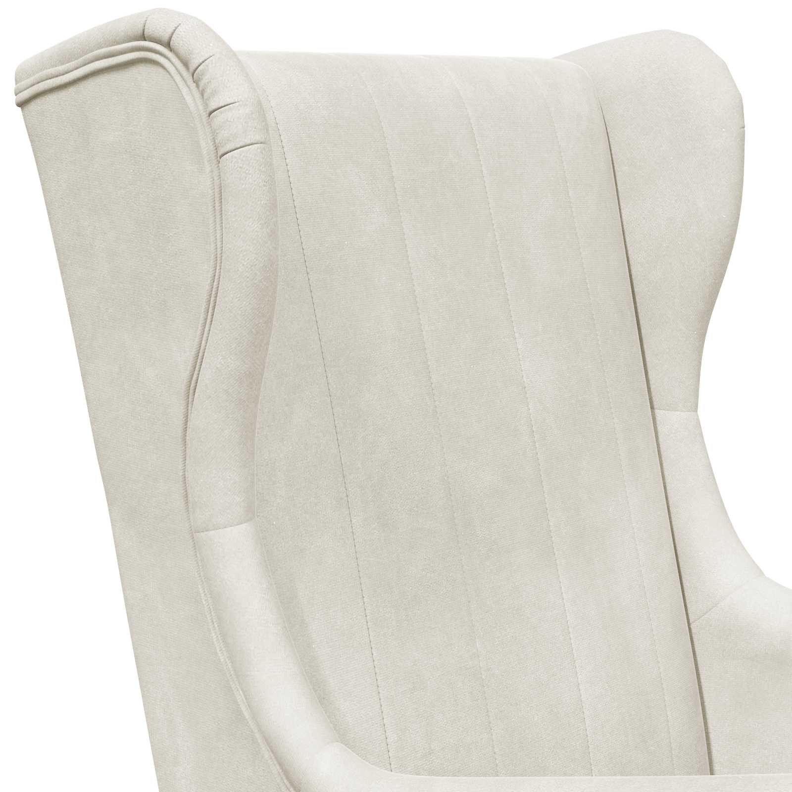 Fauteuil Crèmekleurig Fluweel