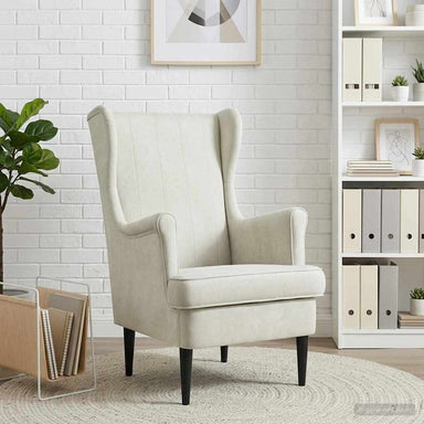 Fauteuil Crèmekleurig Fluweel