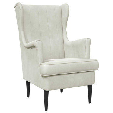 Fauteuil Crèmekleurig Fluweel