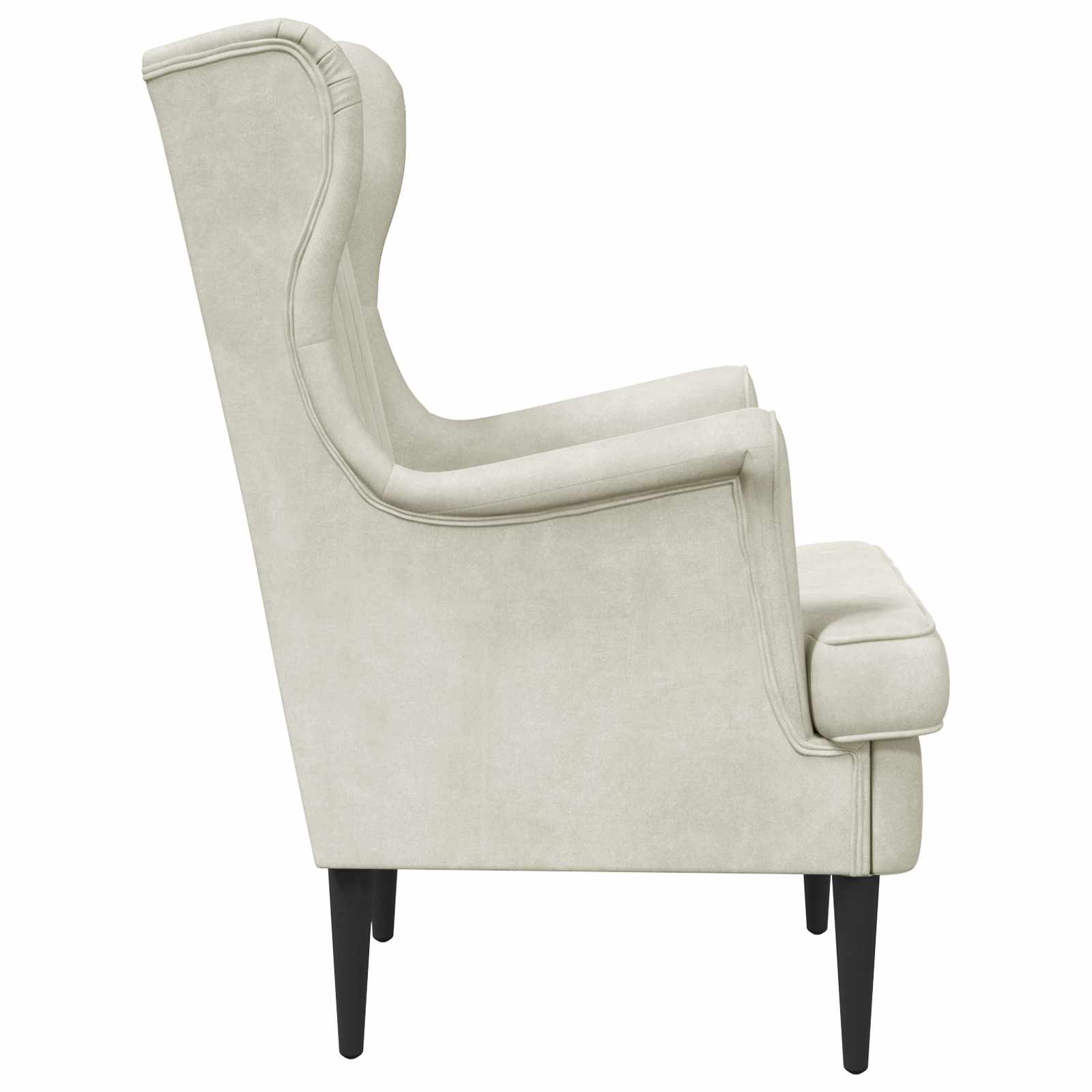Fauteuil Crèmekleurig Fluweel