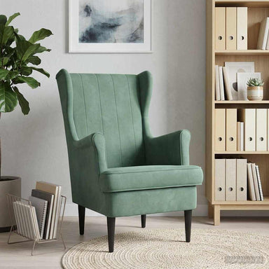 Fauteuil Zeegroen Fluweel