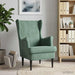 Fauteuil Zeegroen Fluweel