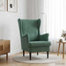 Fauteuil Zeegroen Fluweel