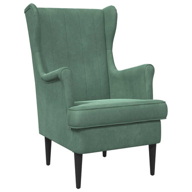 Fauteuil Zeegroen Fluweel