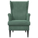 Fauteuil Zeegroen Fluweel
