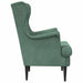 Fauteuil Zeegroen Fluweel