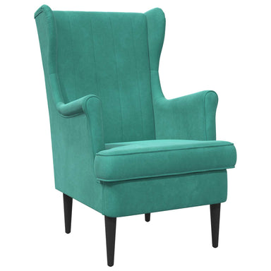 Fauteuil Turquoise Fluweel