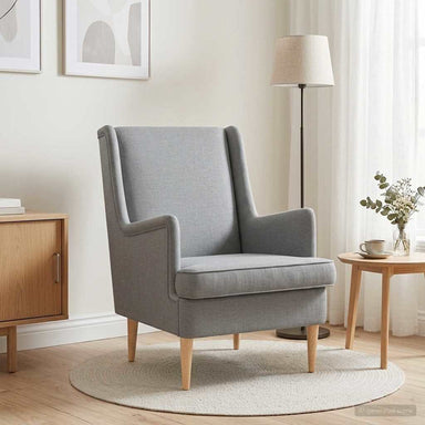 Fauteuil Lichtgrijs Stof