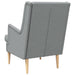 Fauteuil Lichtgrijs Stof
