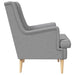 Fauteuil Lichtgrijs Stof