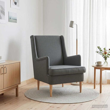 Fauteuil Donkergrijs Stof