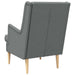 Fauteuil Donkergrijs Stof