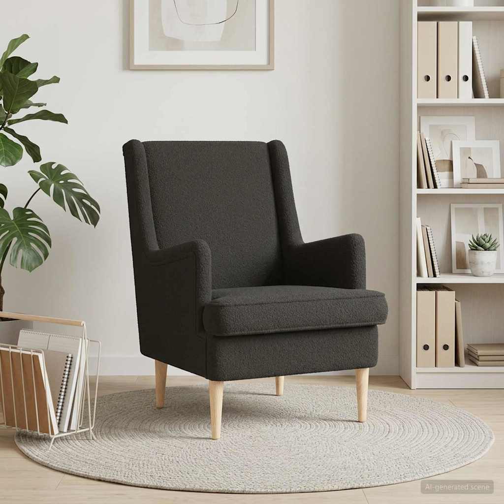 Fauteuil Zwart Stof