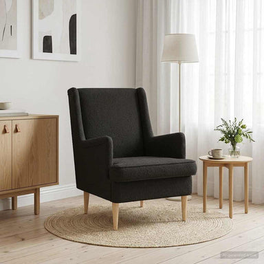Fauteuil Zwart Stof