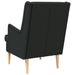 Fauteuil Zwart Stof