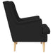 Fauteuil Zwart Stof