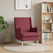 Fauteuil Wijnrood Stof
