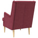 Fauteuil Wijnrood Stof