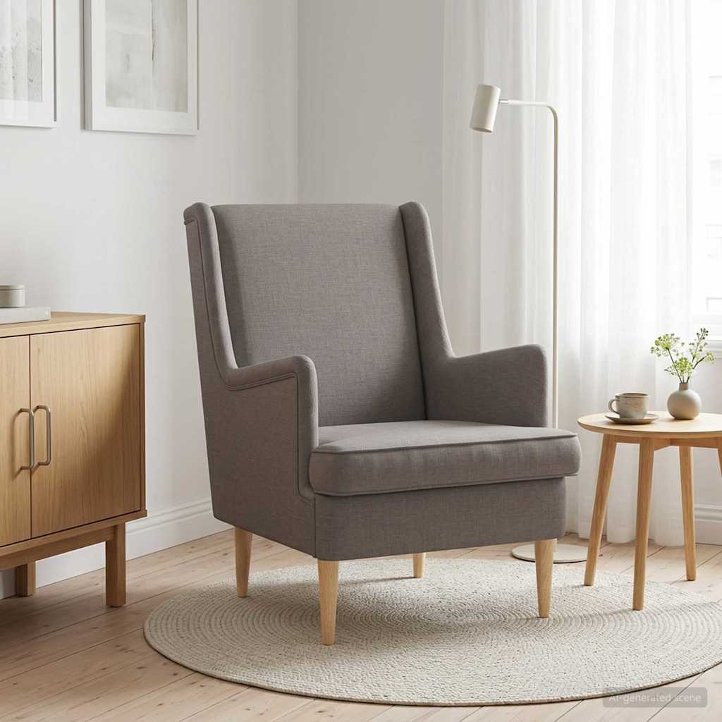 Fauteuil Taupe Stof