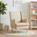 Fauteuil Crèmekleurig Stof