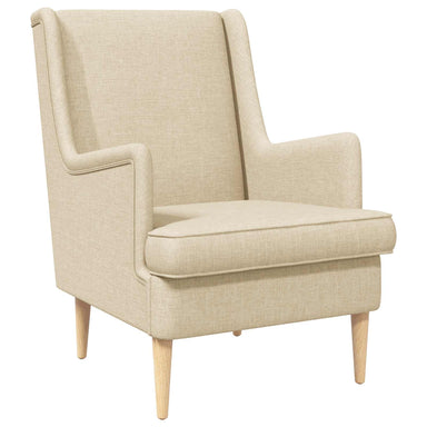 Fauteuil Crèmekleurig Stof
