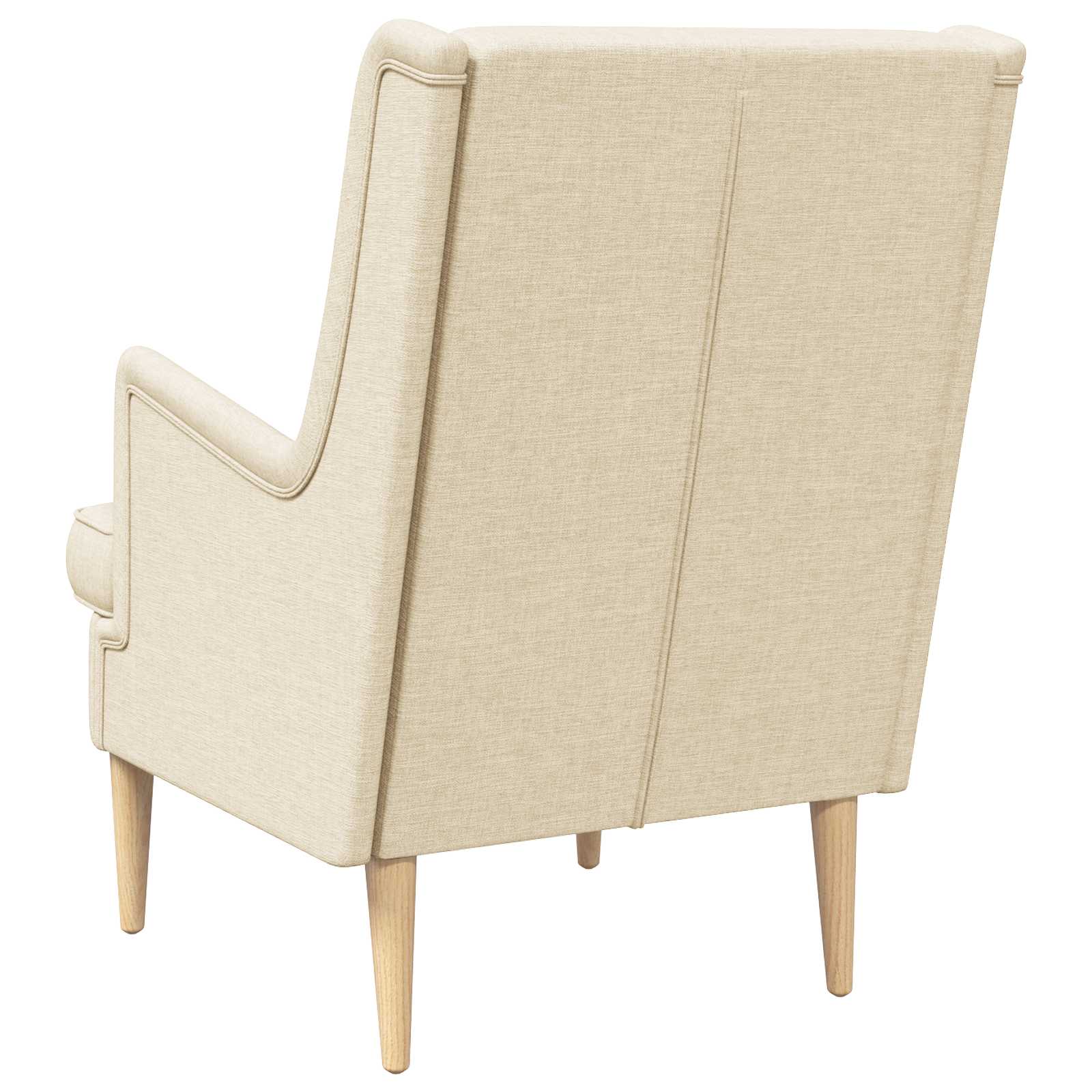 Fauteuil Crèmekleurig Stof