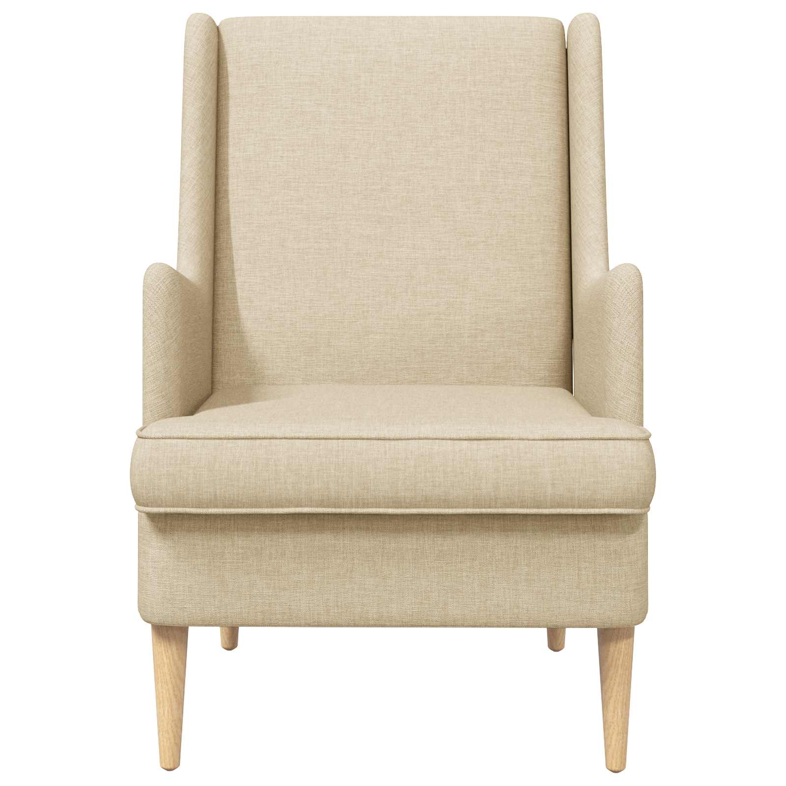 Fauteuil Crèmekleurig Stof