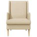 Fauteuil Crèmekleurig Stof