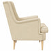 Fauteuil Crèmekleurig Stof