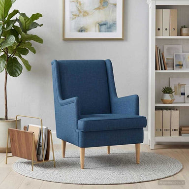 Fauteuil Blauw Stof