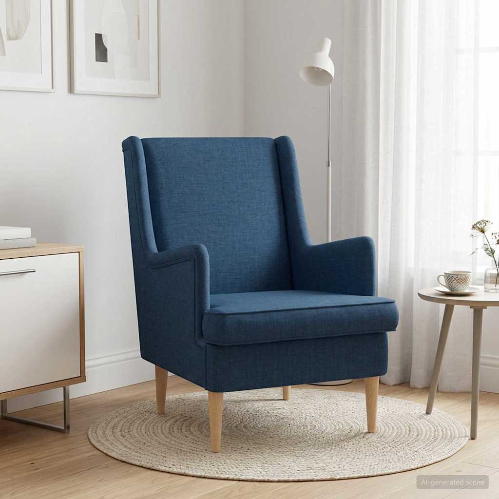 Fauteuil Blauw Stof