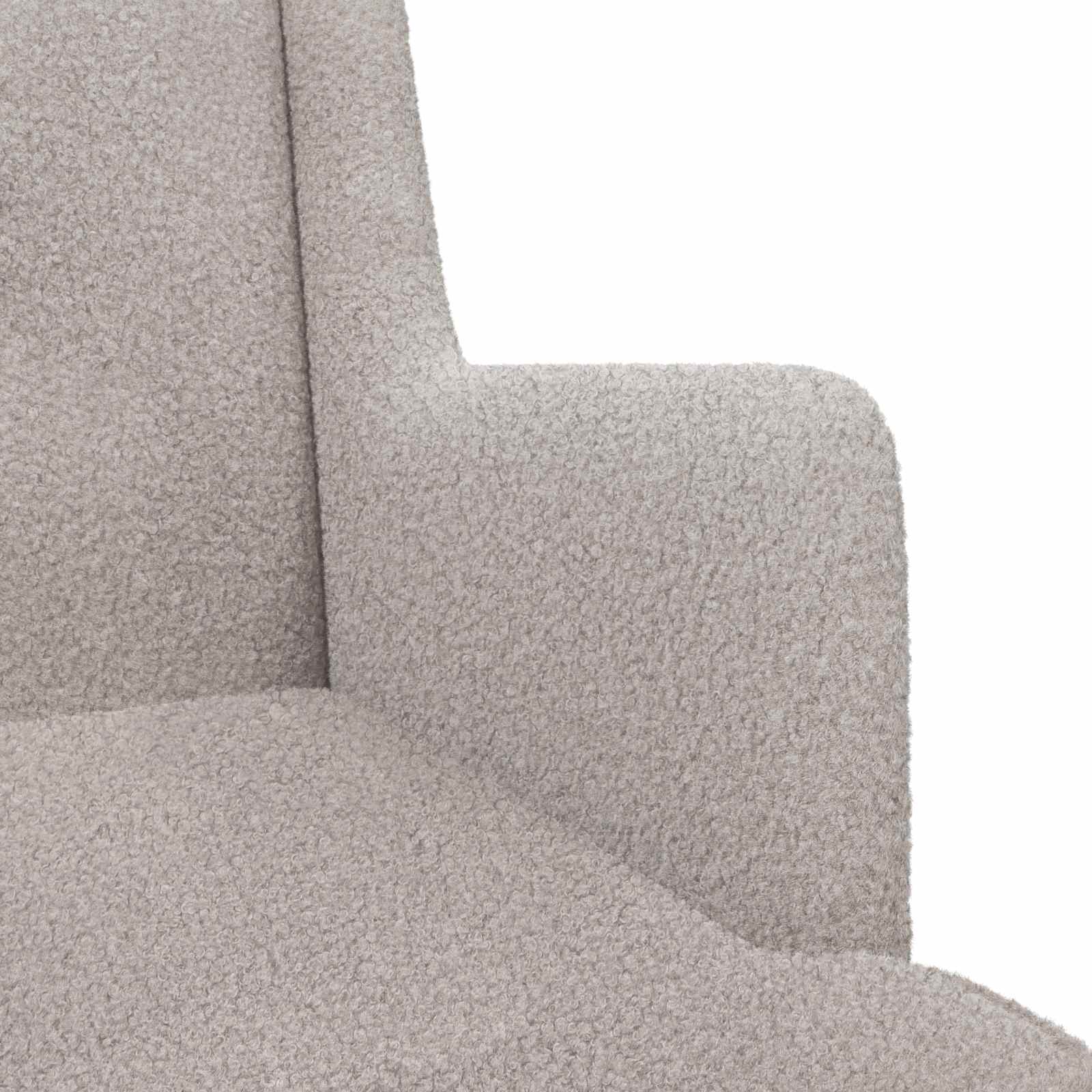 Fauteuil Lichtgrijs Bouclé