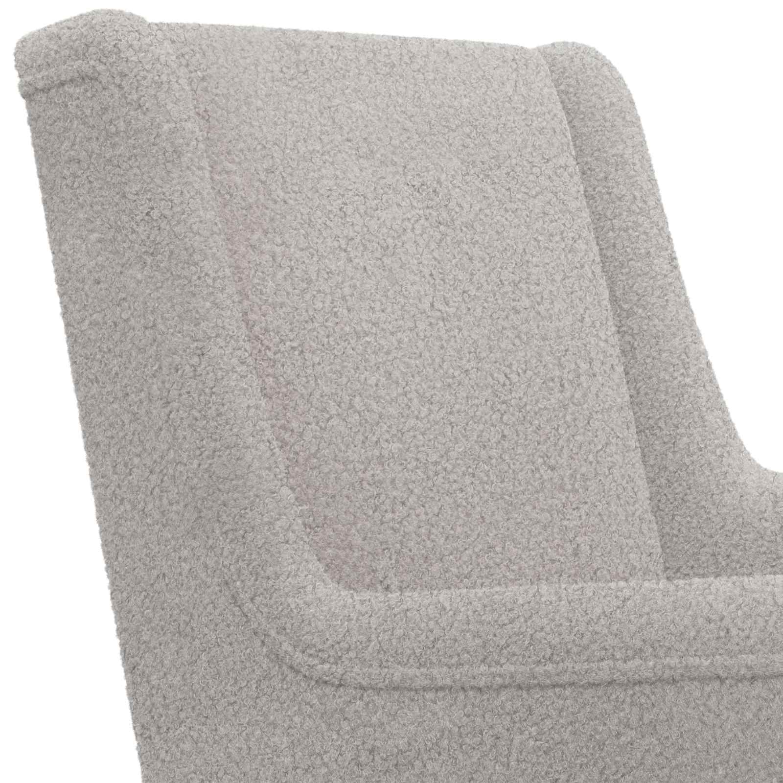 Fauteuil Lichtgrijs Bouclé