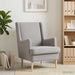 Fauteuil Lichtgrijs Bouclé