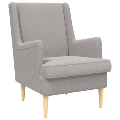 Fauteuil Lichtgrijs Bouclé